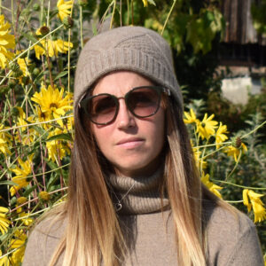 bonnet en cachemire marron clair