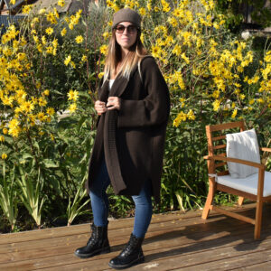 cardigan mi longue duvet de yack