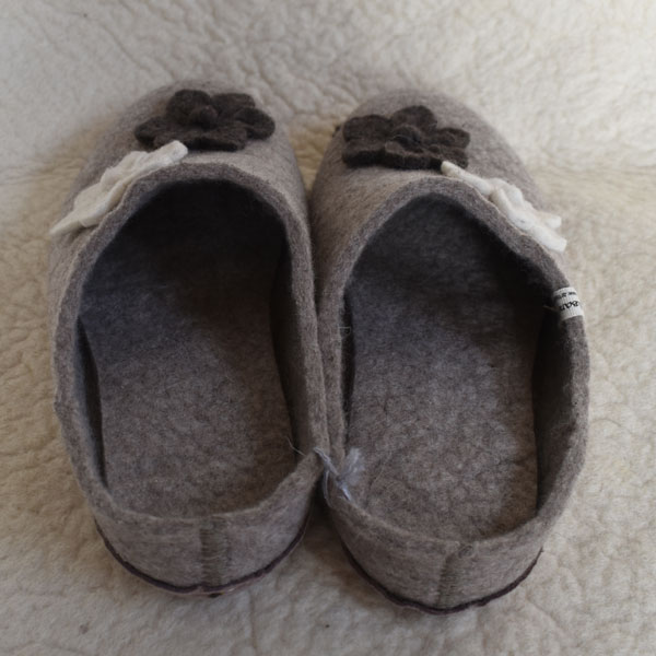 Chaussons Mocassins Femme En Laine D’agneau – Semelle Rigide Antidérapante, Doublure Chaude, Couleur Camel