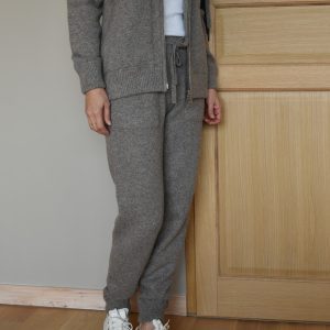 jogging chaud en laine gris