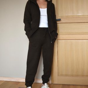 gilet a capuche epais en laine