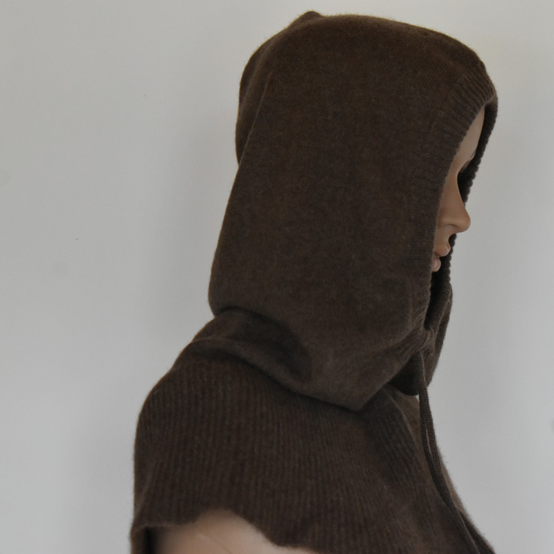 Cagoule en duvet de laine de yack 2 cagoule chaud en laine de yack