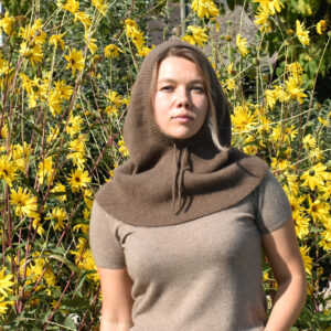 cagoule chaude en laine de yack