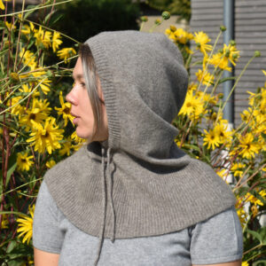 cagoule gris duvet de yack