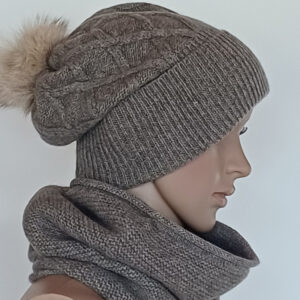 enseble tour de cou bonnet duvet de yack
