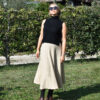 Jupe longue en cachemire 2 jupe longue beige en laine