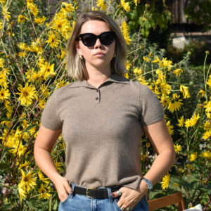 Polo femme en cachemire manches courtes 14 polo femme en cachemire