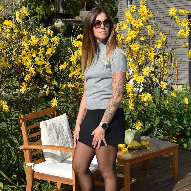 Pull femme manches courtes en cachemire 2 t shirt en cachemire