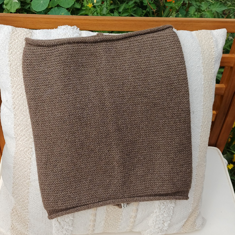 Tour de cou en duvet de yack 3 tour de cou marron duvet de yack